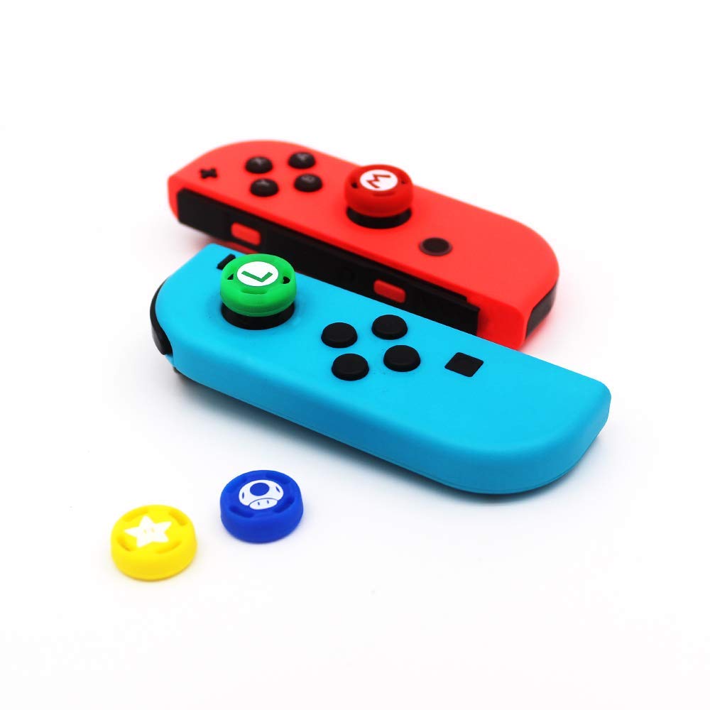 Silicone Analog Thumb Grip Stick Set Joystick Cap Thumbstick Cover for Nintendo Switch NS Joy-Con Controller