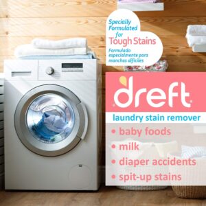 Dreft Stain Remover for Baby Clothes, Fragrance Free and Hypoallergenic Baby Stain Remover Spray Plus Travel Size Stain Treater Pen, 24 Fl Oz ( Pack of 2 + Stain Pen)