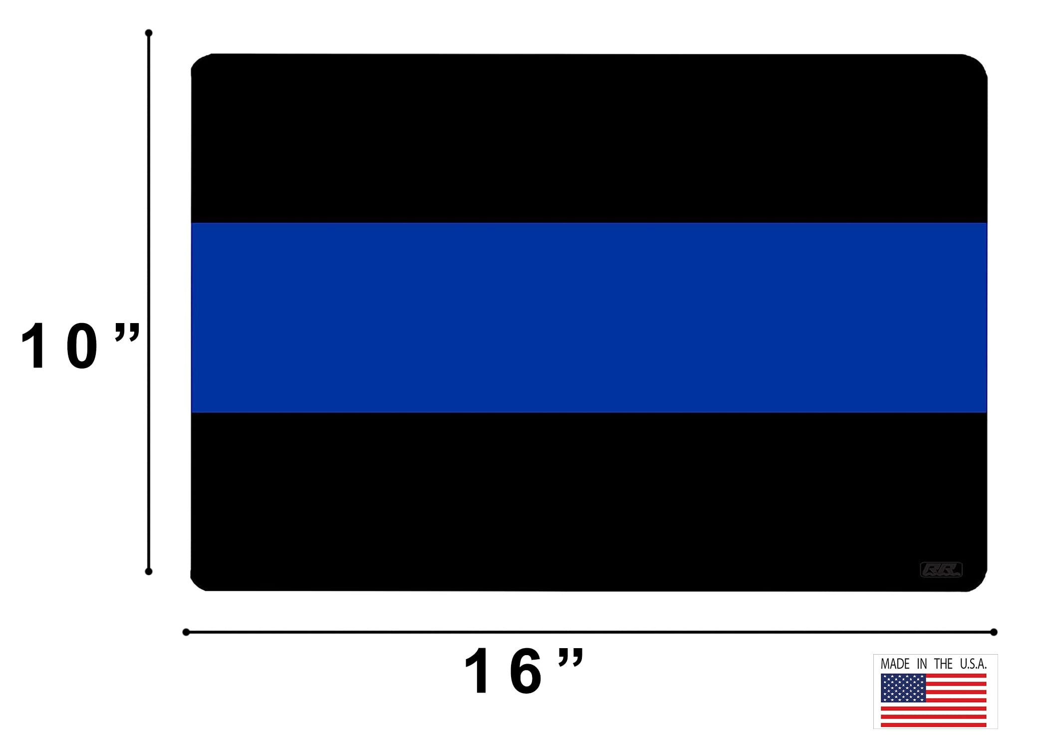 Rogue River Tactical Thin Blue Line Gun Cleaning Mat Bench Pad Gift for Police Officer Law Enforcement Black and Blue