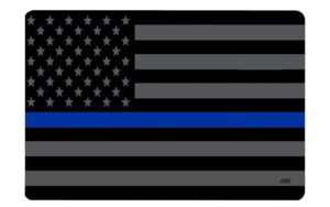 rogue river tactical subdued thin blue line flag gun cleaning mat bench pad gift for police officer law enforcement