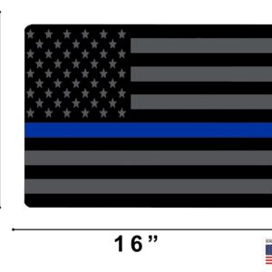 Rogue River Tactical Subdued Thin Blue Line Flag Gun Cleaning Mat Bench Pad Gift for Police Officer Law Enforcement