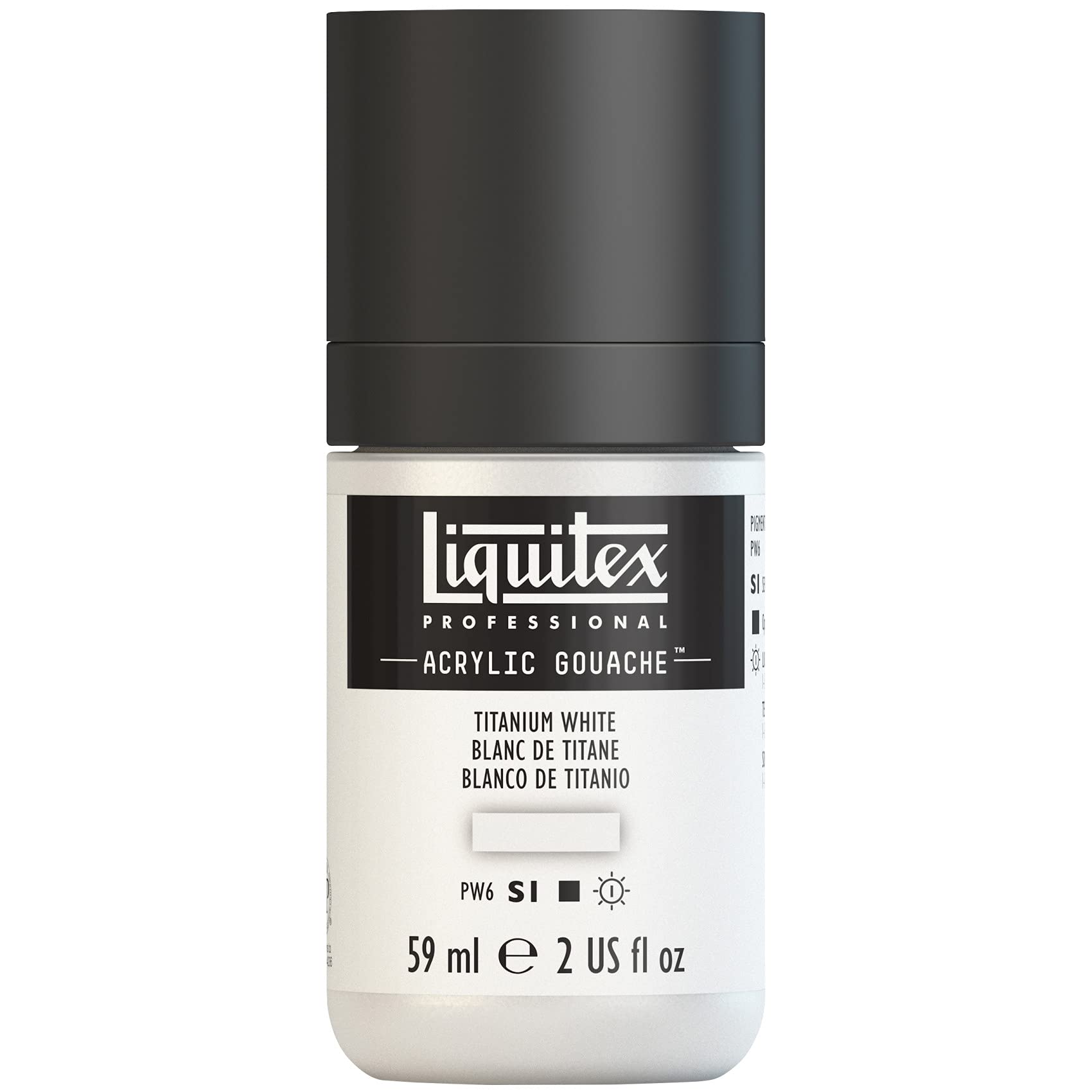 Liquitex Professional Acrylic Gouache, 2-oz (59ml) Bottle, Titanium White