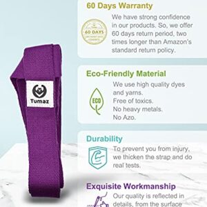 Tumaz Yoga Mat Strap [MAT NOT Included] (2 Sizes) with Extra Thick & Comfy Delicate Texture, Adjustable Yoga Mat Carrier