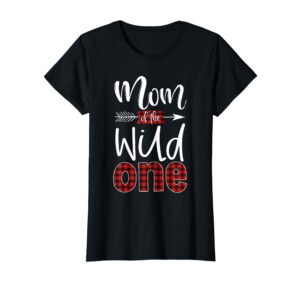 mom of the wild one shirt plaid lumberjack 1st birthday tee