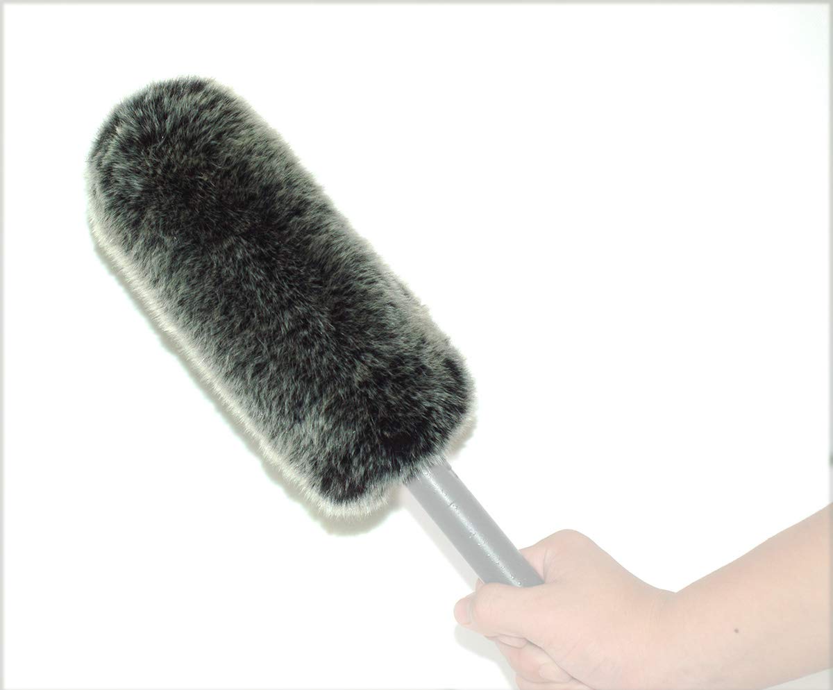 18cm Furry fur MIC Windshield Windscreen Compatible for Rode Ntg-3 ntg-2 ntg-1 Sony ECM-674 ECM-678 ECM 680s Audio-Technica AT897 Sennheiser MKH416/MKE600 Microphone