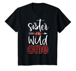 kids sister of the wild one shirt plaid lumberjack 1st birthday