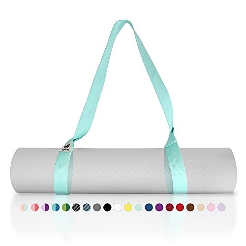 Tumaz Yoga Mat Strap [MAT NOT Included] (2 Sizes) with Extra Thick & Comfy Delicate Texture, Adjustable Yoga Mat Carrier