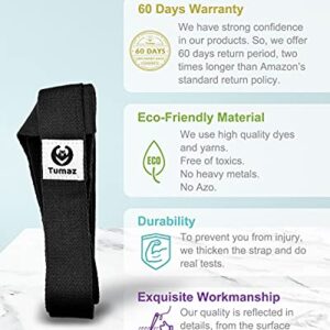 Tumaz Yoga Mat Strap [MAT NOT Included] (2 Sizes) with Extra Thick & Comfy Delicate Texture, Adjustable Yoga Mat Carrier