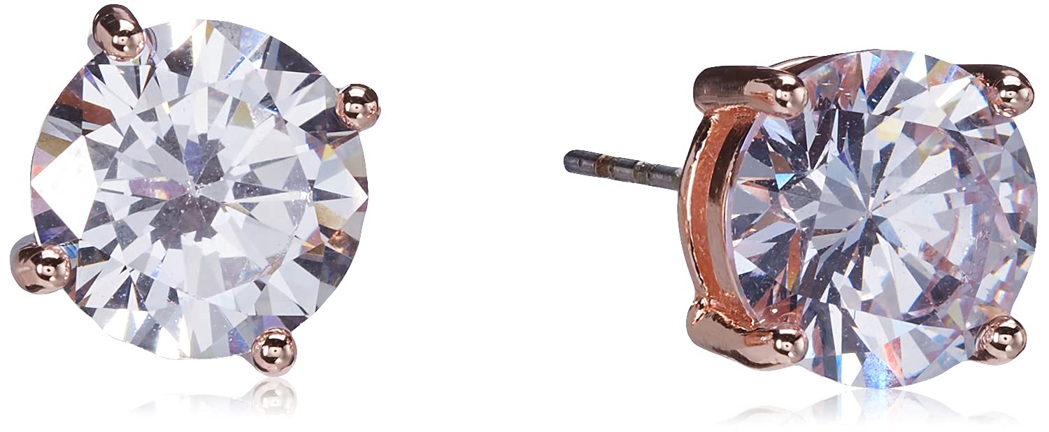 GUESS Women's Hoop & Crystal Stud Rose Gold Earrings