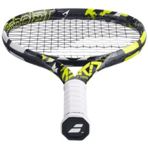 Babolat Pure Aero Team Tennis Racquet - Strung with 16g White Syn Gut at Mid-Range Tension (4 1/8" Grip)