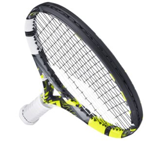 Babolat Pure Aero Team Tennis Racquet - Strung with 16g White Syn Gut at Mid-Range Tension (4 1/8" Grip)