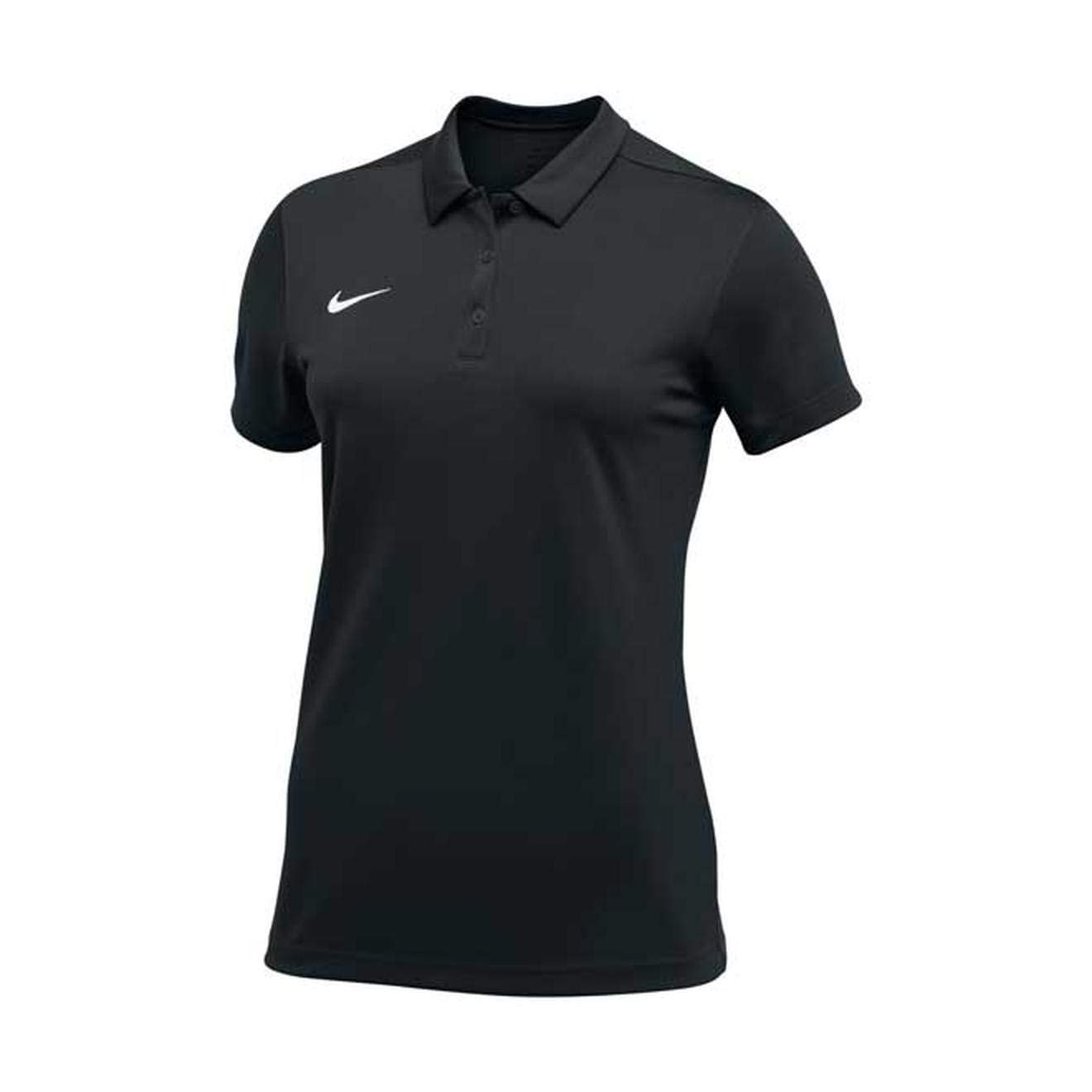 Nike Team Short Sleeve Polo Female Black Medium