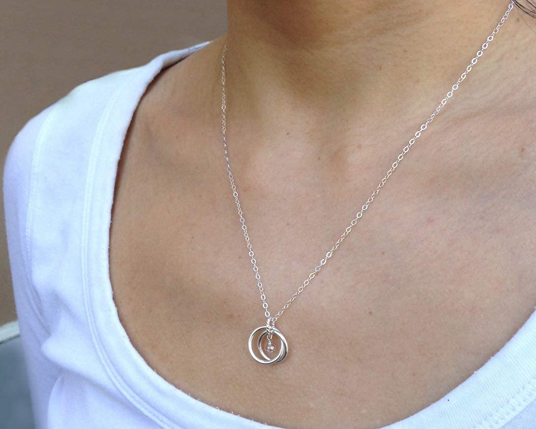 EFYTAL 21st Birthday Gifts for Her, Sterling Silver Necklace, 21 Year Old Birthday Gifts for Her, 21st Birthday Decorations for Her, Gifts for 21 Year Old Female, 21st Birthday Gifts for Daughter