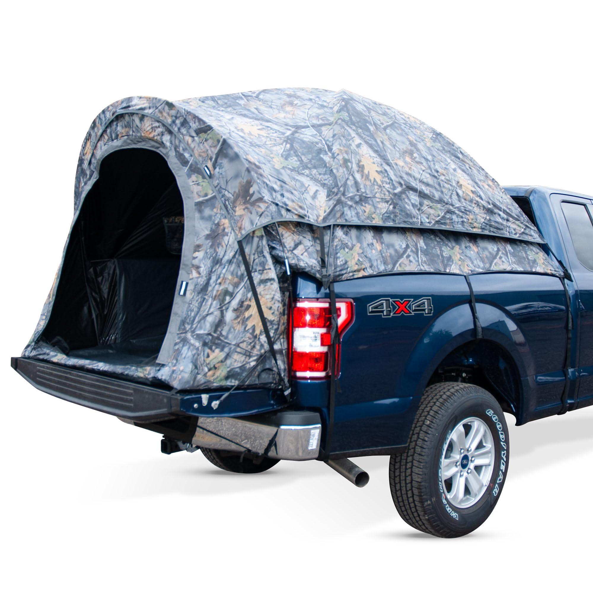 Napier Backroadz Truck Bed Camping Tent - Waterproof 2-Person Tent - Easy to Install - Compact Storage Case - Sturdy Camp & Adventure Shelter Truck Accessories - Camouflage, Compact Short Bed