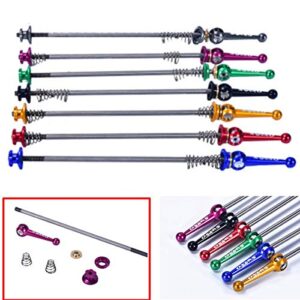 Gazelle Trading Quick Release Bicycle Skewer Set Front and Rear QR Axle Skewer Set for Road Bike Mountain Bike MTB BMX Pair