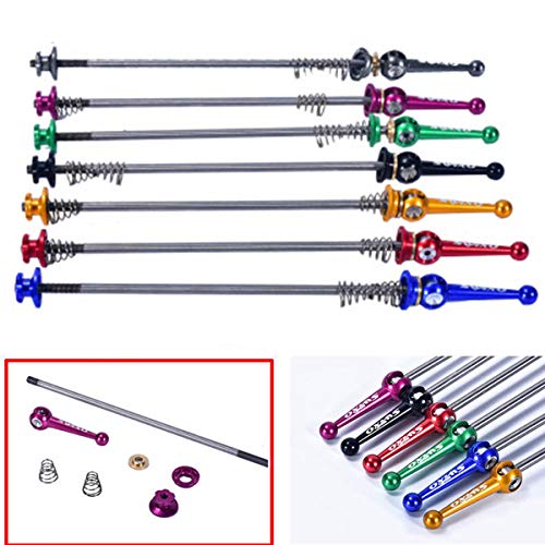 Gazelle Trading Quick Release Bicycle Skewer Set Front and Rear QR Axle Skewer Set for Road Bike Mountain Bike MTB BMX Pair