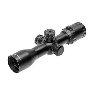 Leapers Inc., UTG BugBuster Riuflescope, 3-12x32mm, 1" Tube, Side AO, Mil-Dot Reticle, DT Rings, Black