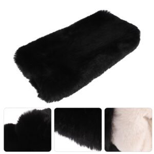 VORCOOL Faux Fur Hand Muffs Warm Winter Muffs for Women Girls Black