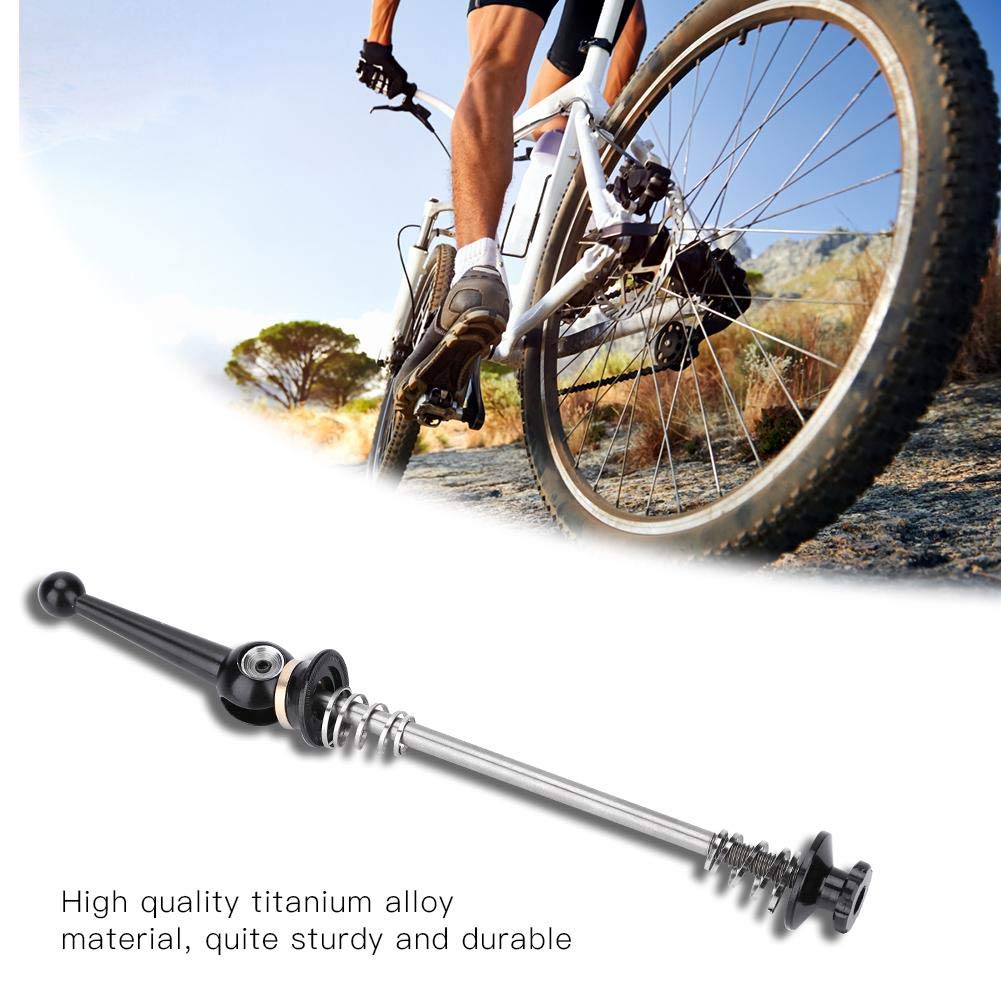 VGEBY Quick Release Bike Skewer, 74/100/130/135mm Alloy Wheel Hub Skewer for Mountain Road (Black 130mm) and Spare Parts