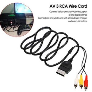 FIOTOK Audio Video RCA AV Cable and AC Power Supply Adapter Cord for Xbox Game