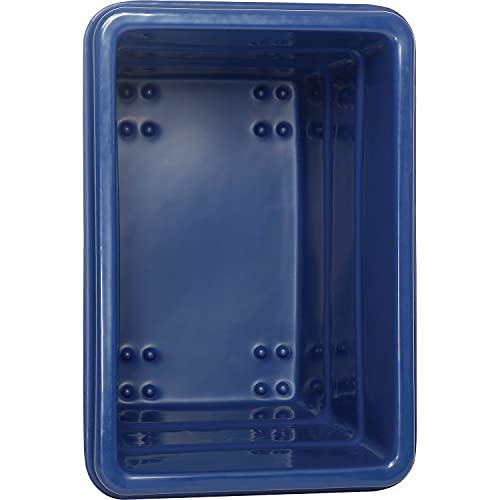 Global Industrial Plastic Bulk Box Truck, 6 Bushel/500 Lb. Capacity, Blue, 33-2/5"L x 23" W x 24-1/2"H