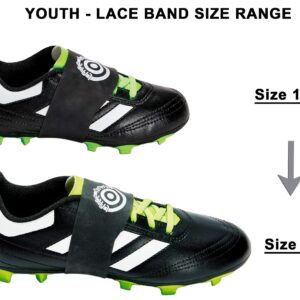 Unique Sports Youth Lace Bands Soccer Cleat Lace Cover and Lace Protector, Black, Youth