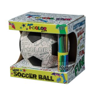 franklin sports kids mini soccer ball - icolor kids toy- youth soccer ball - boy + girls toy ball - custom color + markers included