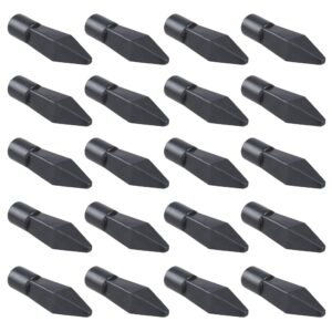 bluecell 20pcs soft rubber practice archery arrowhead glue on target arrow tips for archery cs shooting