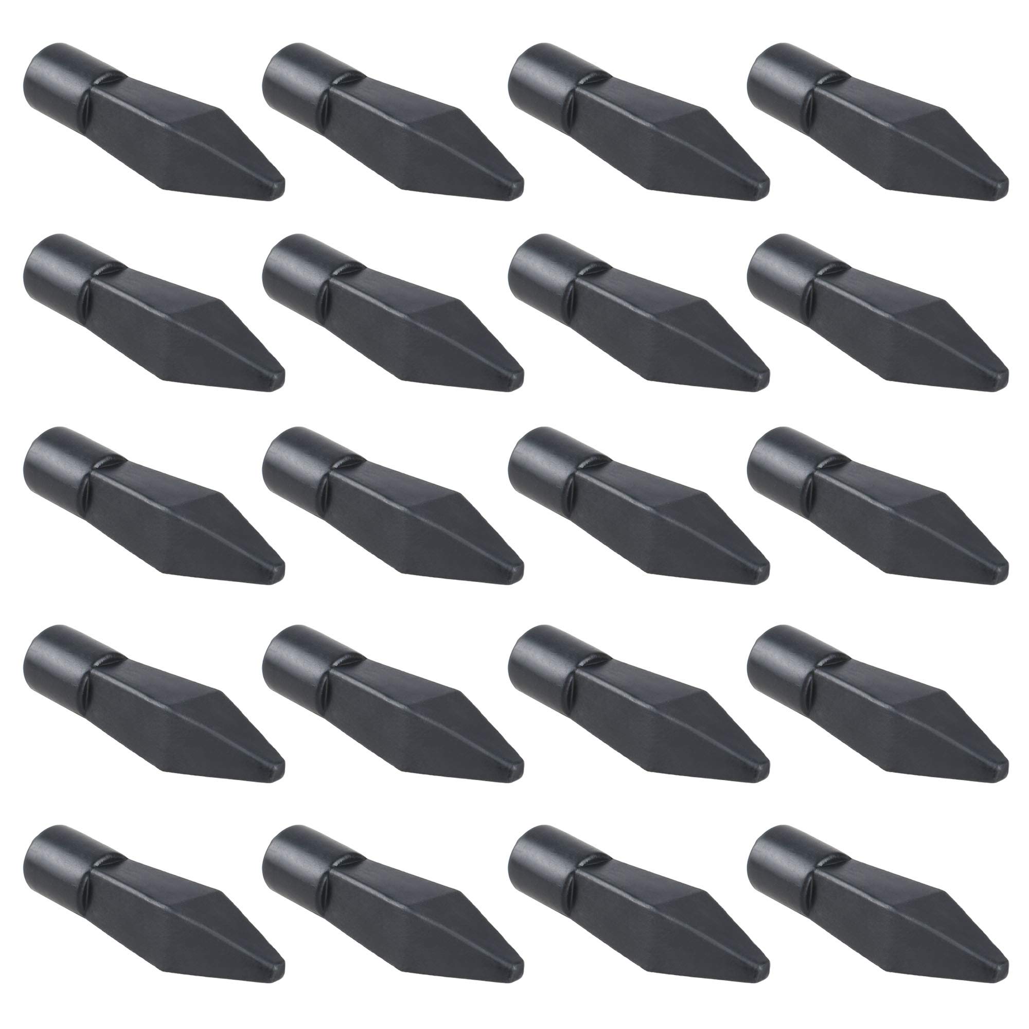 Bluecell 20pcs Soft Rubber Practice Archery Arrowhead Glue on Target Arrow Tips for Archery CS Shooting