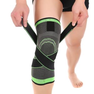 asoonyum knee sleeve,compression fit support-for joint pain and arthritis relief, improved circulation compression-wear anywhere - single