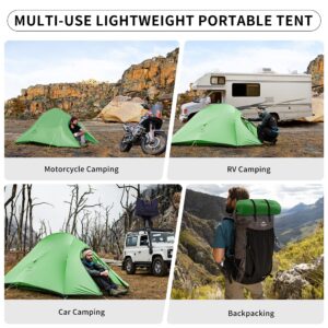 Naturehike Cloud-Up 2 Person Tent Lightweight Backpacking Tent with Footprint - Free Standing Ultralight Camping Hiking Backpack Tents Two Person Tent