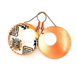 FRONT LINE JEWELRY SW Native American Earrings Copper Hoop Earrings in a Sunburst Design Perfect for Women Who Appreciate Native American Jewelry.