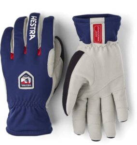 hestra unisex windstopper ergo grip touring gloves for cross country & winter sports - navy - 6