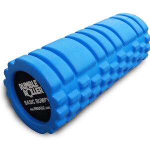 RumbleRoller Basic Bumpy Foam Roller, Solid Core EVA Foam Roller with Grid/Bump Texture for Deep Tissue Massage and Self-Myofascial Release