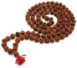 IS4A Nepali Rudraksha Mala with Certificate for Wearing and Japa Mala (5 Mukhi Mala, 108 Beads Mala).