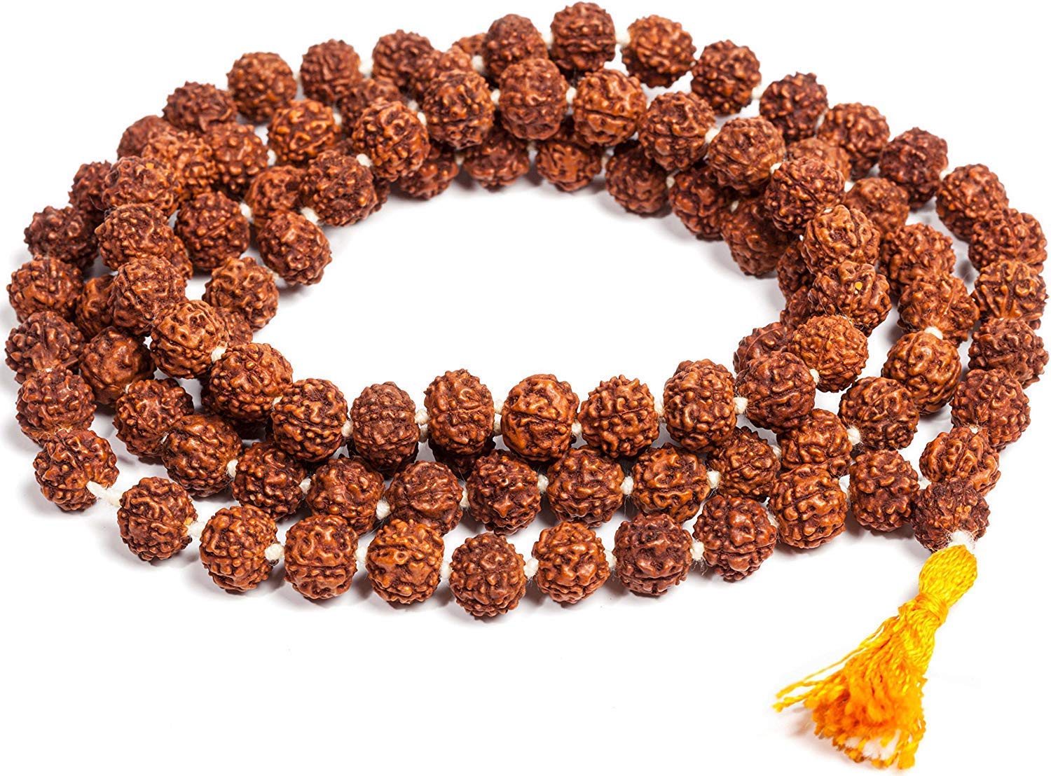 IS4A Nepali Rudraksha Mala with Certificate for Wearing and Japa Mala (5 Mukhi Mala, 108 Beads Mala).