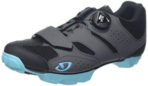 giro cylinder w women's mountain, dirt, and trail cycling shoe - 41, dark shadow/iceberg (2020)