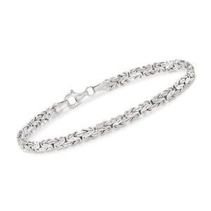 ross-simons sterling silver flat byzantine bracelet