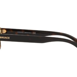 Versace VE 2199 12524T Havana Plastic Square Sunglasses Grey Mirror Lens