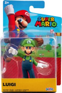 super mario brothers world of nintendo 2.5" luigi collectible figure