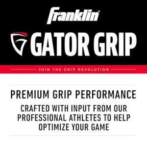 Franklin Sports Unisex Adult Black - Wet Franklin Sports Gator Grip Bat Grip Tape, Black, 1.2 mm US