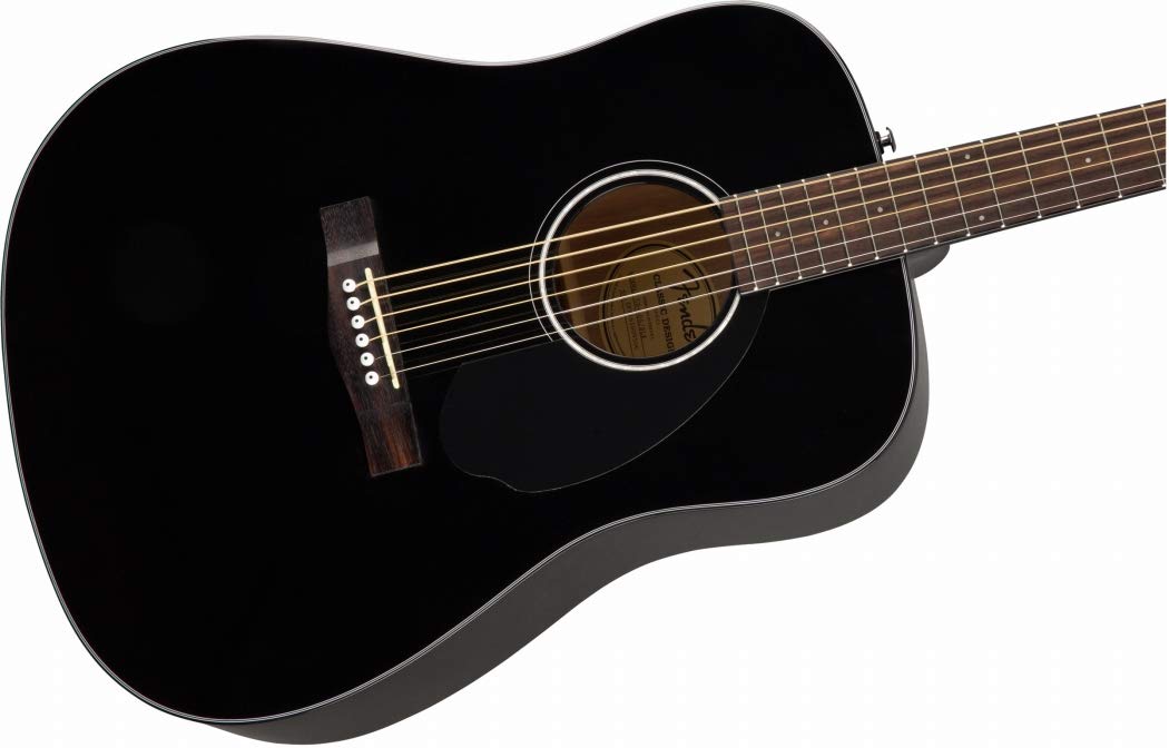 Fender CD-60S Dreadnought Acoustic Guitar, with 2-Year Warranty, Black