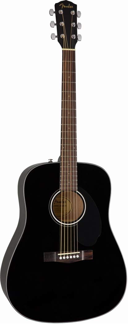 Fender CD-60S Dreadnought Acoustic Guitar, with 2-Year Warranty, Black