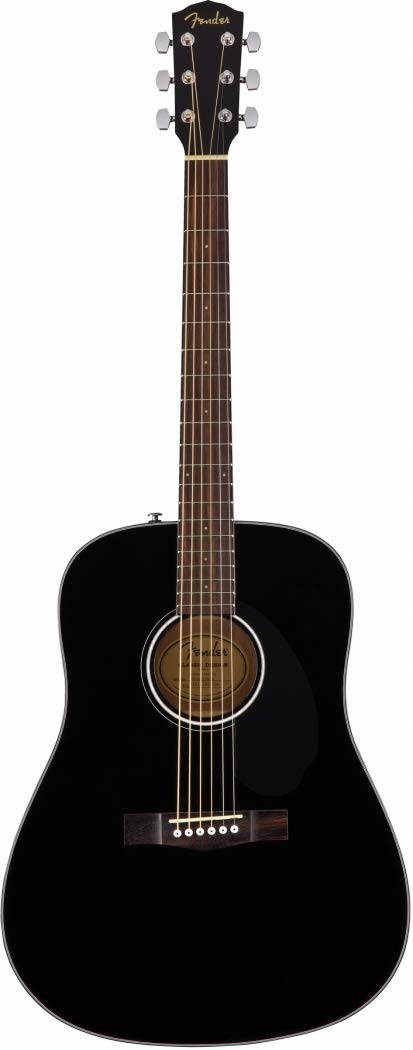 Fender CD-60S Dreadnought Acoustic Guitar, with 2-Year Warranty, Black