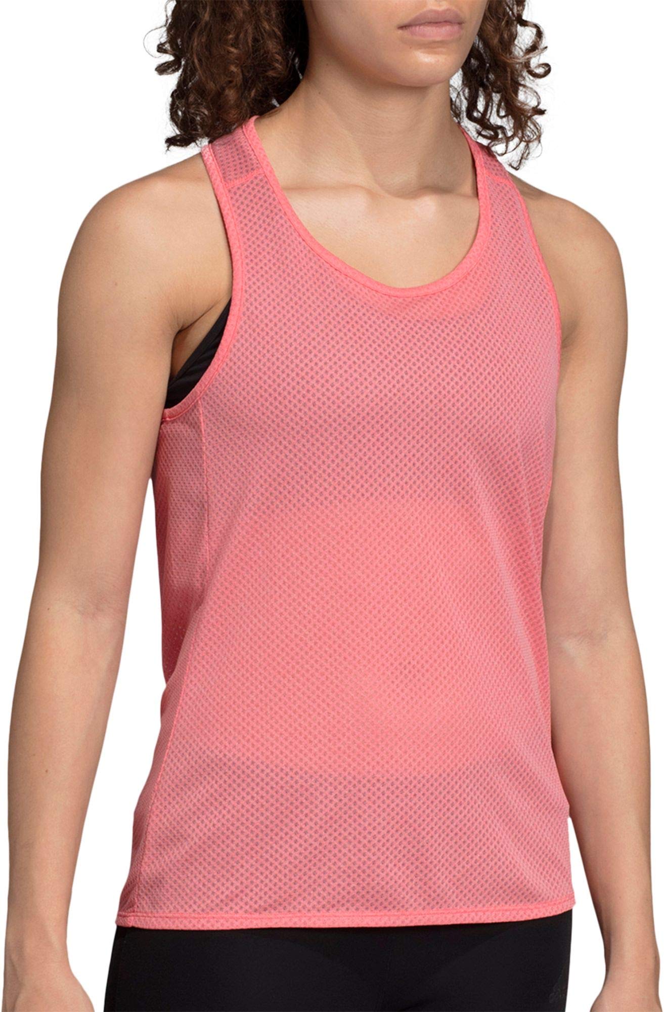 adidas Women's Response Light Speed Running Tank Top (M, Shock Red)