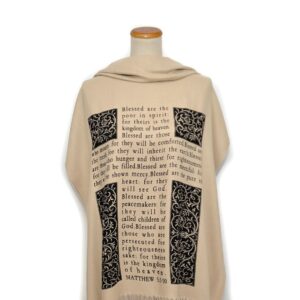 Universal Zone Christian Bible Verse Scarf (Psalm 23 and The Beatitudes)