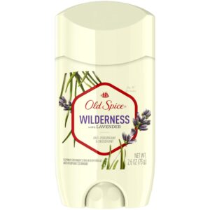 old spice wilderness for men anti-perspirant & deodorant, lavender, 2.6 oz (pack of 2)