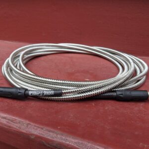 Pig Hog PHAC-20R Armor Clad Right-Angle 1/4" to 1/4" Guitar Instrument Cable, 20 Feet