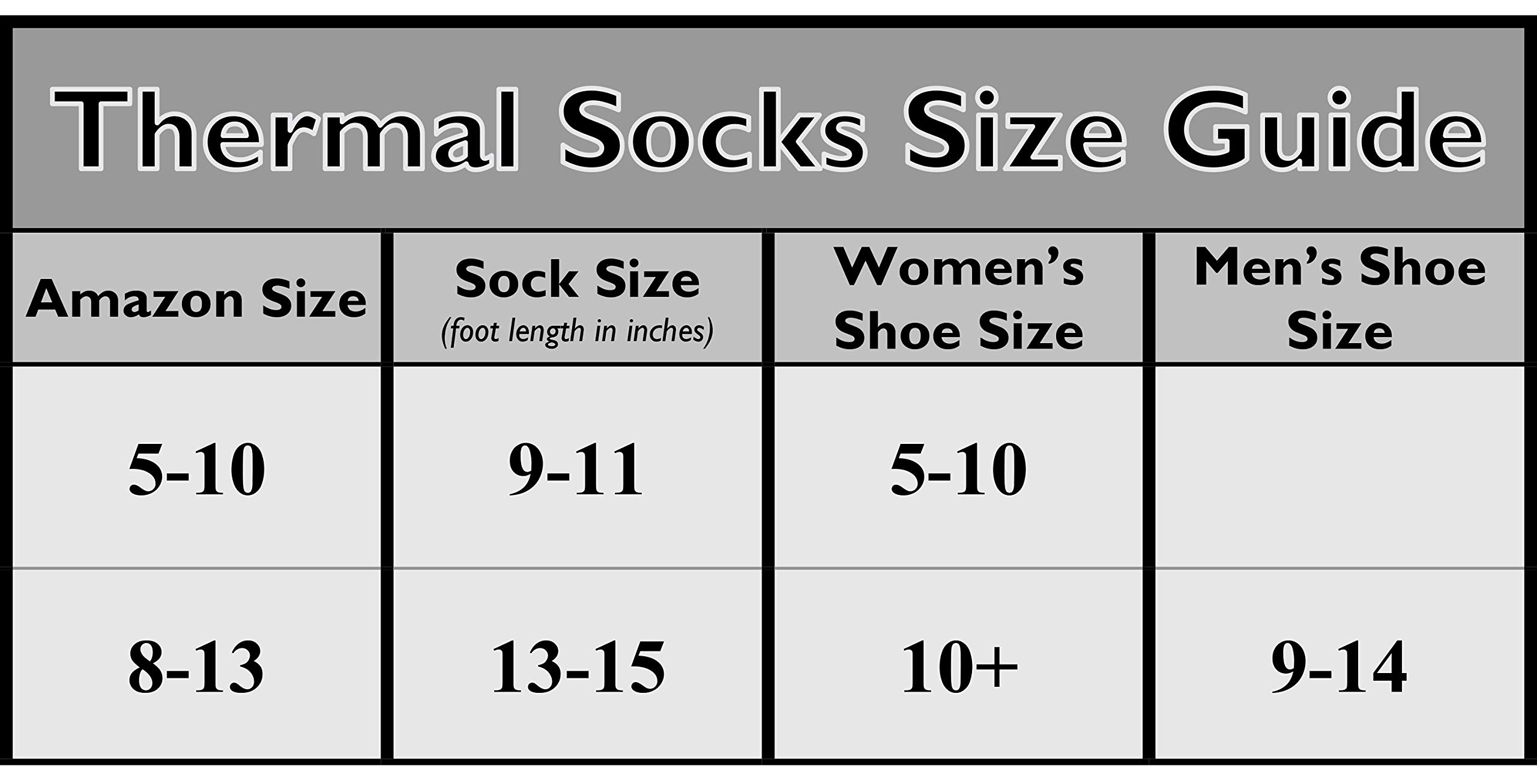 Debra Weitzner Thermal Socks For Men and Women - Thick Heated Winter Boot Socks - Insulated for Extreme Cold Weathers 4 Pairs