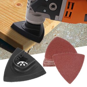 Triangle Sanding Pads Oscillating Tool Sanding Pad Oscillating Tool Accessories Double Action Sanding Kit 82Pcs DIY Woodworking Sand Paper Mini Delta Oscillating Multi Tool Polishing Sander Sand Paper